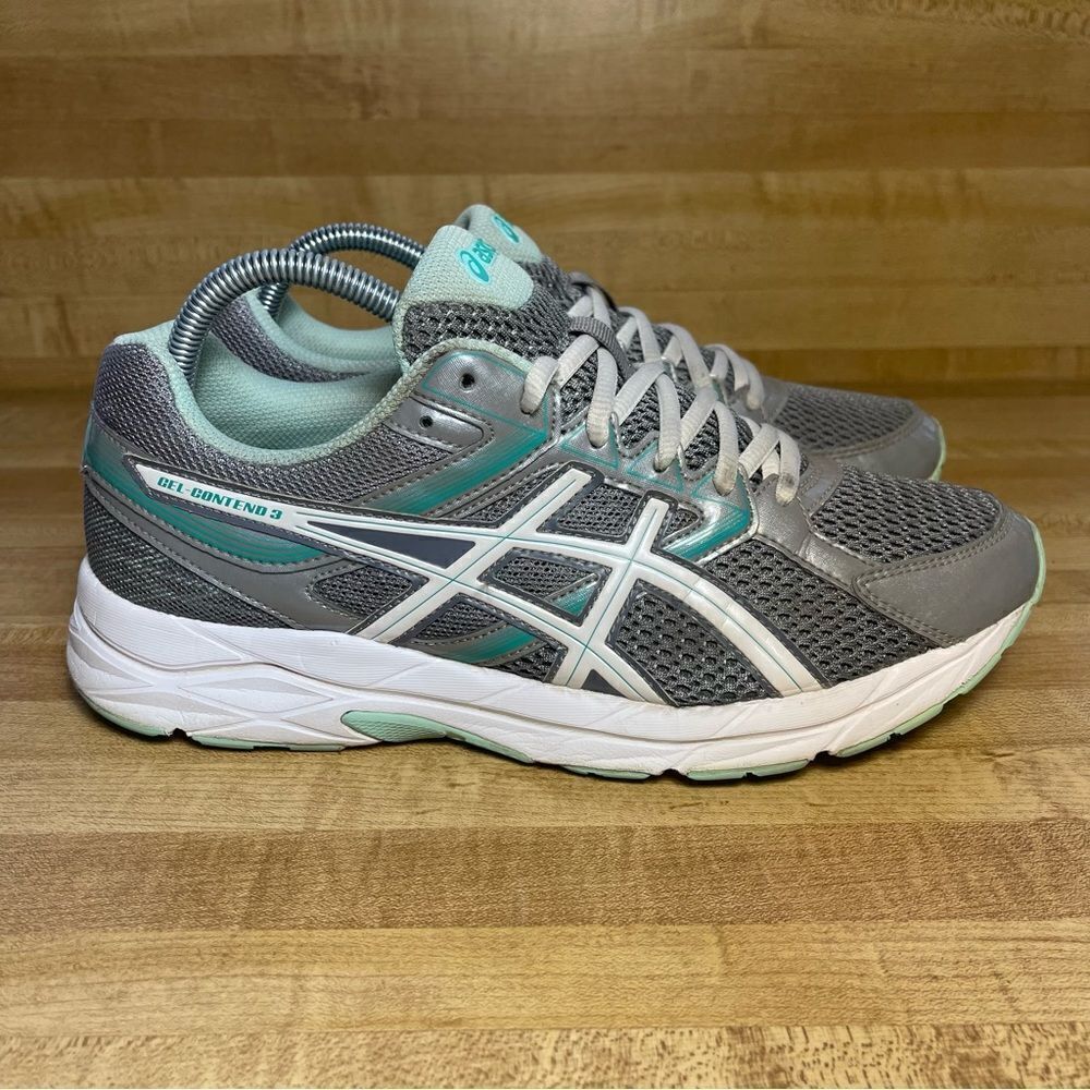 Asics Gel-Contend 3 (T5G5Q) Grey Green Women's Running Walking Size 10 D